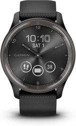 Garmin [Renewed vívomove Trend, 40mm Stylish Hybrid Smartwatch with Health and Fitness functions, Dynamic Watch Hands, Touchscreen Display and up to 5 days battery life, Black (Renewed)