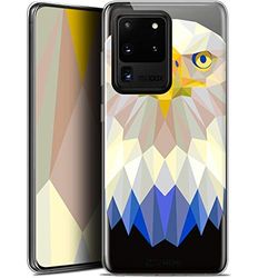 Caseink fodral för Samsung Galaxy S20 Ultra (6.9) [HD gel tryckt i Frankrike polygon serie djur - mjuk - ultratunn] örn