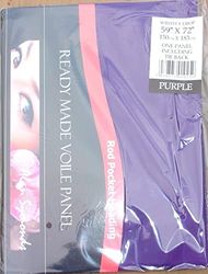 Purple Voile Curtain Panel - Slot Top 59 x 72