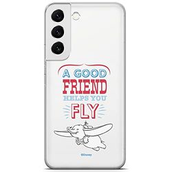 ERT GROUP mobiltelefonfodral för Samsung S22 originalt och officiellt licensierat Disney mönster Dumbo 004 optimalt anpassad till formen på mobiltelefonen, gedeeltelijk transparant