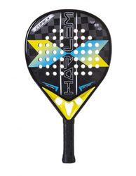 HARLEM PADEL Corex 18K Paddelspade, Vuxna Unisex, Svart/Gul/Blå/Grå, En Storlek
