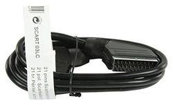 Pixmania 610039 Scart-kabel, 1,5 m lengte, 2 x Scart-connector, 21-pin, volledig, afgeschermd, SVHS