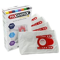 Paxanpax 46-VB-351HRP2, VB351HRP2 Compatible SMS Bags & Filter Kit for Bosch GL-30 Series (Pack of 4+1), Polyester, White