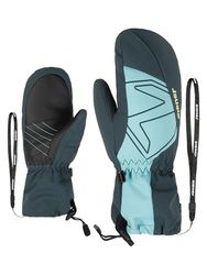 Ziener Lavalino - Guanti da sci per bambini, per sport invernali, impermeabili, lunghi scaldamuscoli scuri, 3