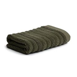 Möve Wellbeing - Asciugamano longitudinale con orlo tubolare, 50 x 100 cm, prodotto in Germania, 85% cotone, 15% lino, erba di mare