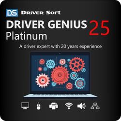 Driver Genius 25 Platinum - Actualización automática de controladores y optimización del PC con Windows | Platinum | 3 Dispositivo | 1 Usuario | 1 Año | Código de activación PC enviado por email
