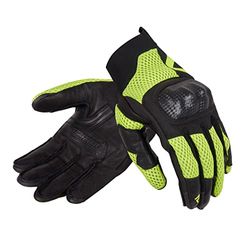 REBELHORN Gap III Men's Motorcycle Gloves Goat Leather Ankle Protectors Ventilation with 3D Polyester Mesh Inserts