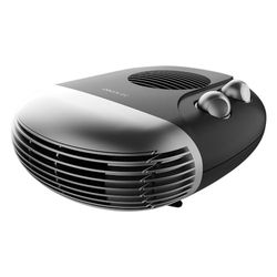 Cecotec Elektrische Lage Verbruik Kachel ReadyWarm 2000 Max Horizon Black, Ventilatorkachel 2000 W, 3 Modus, Instelbare Thermostaat, Eenvoudig Gebruik, Dekking Gebied 20 m2, Zwart