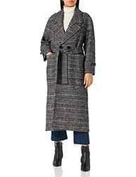 Sisley Damkappa 2EOKLN01L trenchcoat, svart och vit 901, 46