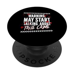 May Start Talking About True Crime Mystery PopSockets Swappable PopGrip