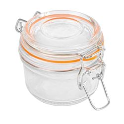García de Pou 198.26 Voorraaddoos met clip, 125 ml, diameter 8,5 x 7,5 cm, 48 stuks, transparant