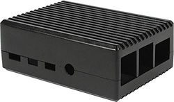 Allnet 193054 aluminium behuizing geschikt voor (ontwikkelingssets): Raspberry Pi incl. passieve koeler zwart