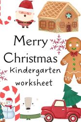 Christmas kindergarten workbook (fun Christmas workbook for kids, printable Christmas activity workbook)