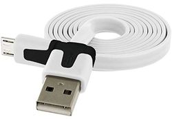 Oplader voor Gionee F9 USB/Micro-USB, 1 m, universele aansluiting, synchronisatie, wit
