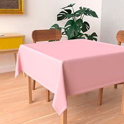 Soleil d'ocre, Toalha de mesa quadrada anti-manchas 180 x 180 cm ALIX rosa