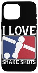 I Love Snake Shots - Calcio balilla divertente Custodia per iPhone 16 Pro Max