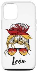 Carcasa para iPhone 14 León Girl, Bandera España España