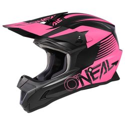 O'NEAL | Motocrosshjälm | MX Enduro | ABS-skal, kompatibelt innerfoder, ventilationsöppningar för optimal ventilation och kylning | 1SRS hjälm Stream V.23 | vuxna | svart rosa | storlek XXL (63/64 cm)
