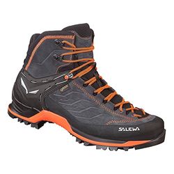 Salewa MS Mountain Trainer Mid Gore-TEX Chaussures de Randonnée Hautes, Asphalt/Fluo Orange, 40.5 EU
