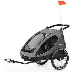 Hauck 2-in-1 515013 Cykelvagn, Grå, En Storlek