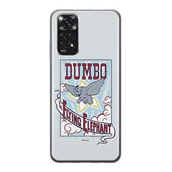 ERT GROUP mobiltelefonfodral för Xiaomi REDMI NOTE 11S 4G / REDMI NOTE 11 4G originalt och officiellt licensierat Disney mönster Dumbo 002, fodral tillverkad av TPU-plast