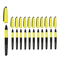 Pelikan Erase 2.0, Penna Cancellabile Ergonomica Roller, Inchiostro Nero, Set Penne per Destrimani e Mancini, Penne Cancellabili per la Scuola, Refill Nero Incluso, Ricaricabile, 12 Pezzi