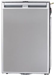 CoolMatic CR140 Frigorífico de Compresor Empotrable Frontal, Plateado Mate, 136 litros, 12/24V 230V A+