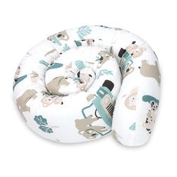 Totsy Baby Oreiller Corps Dormeur Latéral 150 cm Coton Oeko-Tex Long Coussin Ergonomique Respirant Lavable de Couchage Soutien Cou Confort Afrique