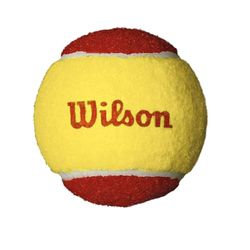 Wilson WRT137001 Palline da Tennis Starter Red, per Bambini, Giallo/Rosso, Confezione da 3