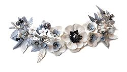 Copricapo da sposa Ornamento fiori Bianchi per capelli-Fiori Porcellana porcellana porcellana fredda accessori per capelli-pettine per capelli