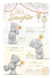 Me to You Tatty Teddy schattige verjaardagskaart voor een mooie dochter - Officiële collectie