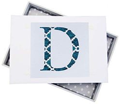 WHITE COTTON CARDS Alphabetics Initiale D Mini Album Photo, Multicolore