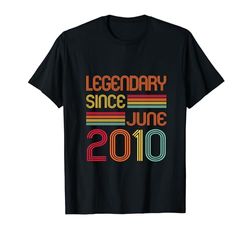 Legendario de 14 años desde junio de 2010 14 cumpleaños Camiseta