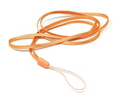 System-S Halsband Omhangband Sleutelkoord in Oranje voor Smartphone MP3-speler