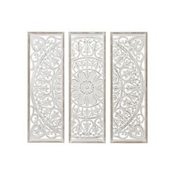 DECORACION PARED SET 3 MDF 120,5X2X120,5 MANDALA
