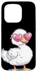 Pretty Duck Costume per gli amanti degli occhiali da sole e delle anatre Custodia per iPhone 15 Pro