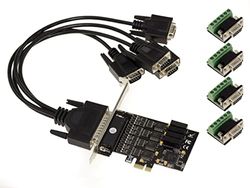 KALEA-INFORMATIQUE Carte contrôleur PCIe 4 Ports série RS422 RS485 avec chipset EXAR XR17V354 RS-422 RS-485