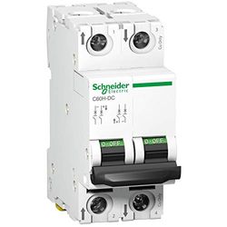 Schneider A9N61528 stroomonderbreker C60H-DC, 2P, 10A, C karakteristiek