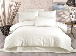 Nuit Des Rêves Elegant Cream XL Quilt Cover Set (1 påslakan 155 x 200 cm, 1 örngott 80 x 80 cm) | 80% bomull, 20% polyester, 29 trådkvantitet | Maskintvättbar vid 30 °C, twin