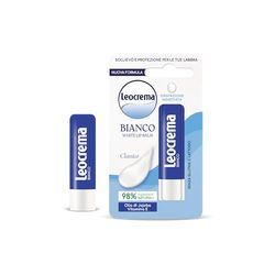 Leocrema - Burrocacao Lipstick Bianco, Balsamo Labbra, Labbra Morbide e Idratate, 5.5ml