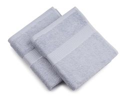 Gözze Handtuch, 2er Set, 50/100 cm, New York, silber