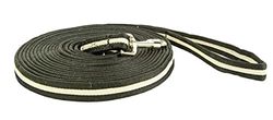 HKM Laisse Souple Noir/Beige 800 cm