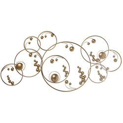ADORNO PARED METAL DORADO 135X4,5X68CM