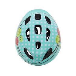 esKapad Fietshelm voor kinderen, maat 46-53 cm, turquoise, uniseks, jeugd, hoofdomtrek tussen 46 en 53 cm