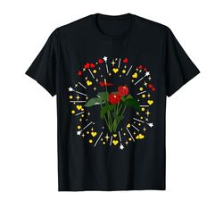 Anthurium andraeanum Plantas de interior Amante mujeres jardinero Camiseta