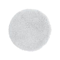 Spirella Round 60, colección White Highland, Alfombrilla de Ducha, 100% Poliéster-Microfibra
