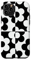 Custodia per iPhone 11 Pro Colore Daisy Block Split Color Indie Estetica anni '60 '70