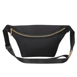 YogoRun Marsupio da donna in nylon, Nero, Large, Alla moda