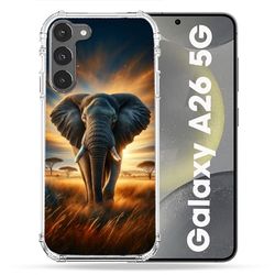 Cokitec Custodia rinforzata per Samsung Galaxy A26 5G Animal Elephant Savane