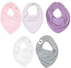 Pippi Baby Baby 5-pack Bibs 5203 Haklappar, Flerfärgad, one size (5 stycken)
